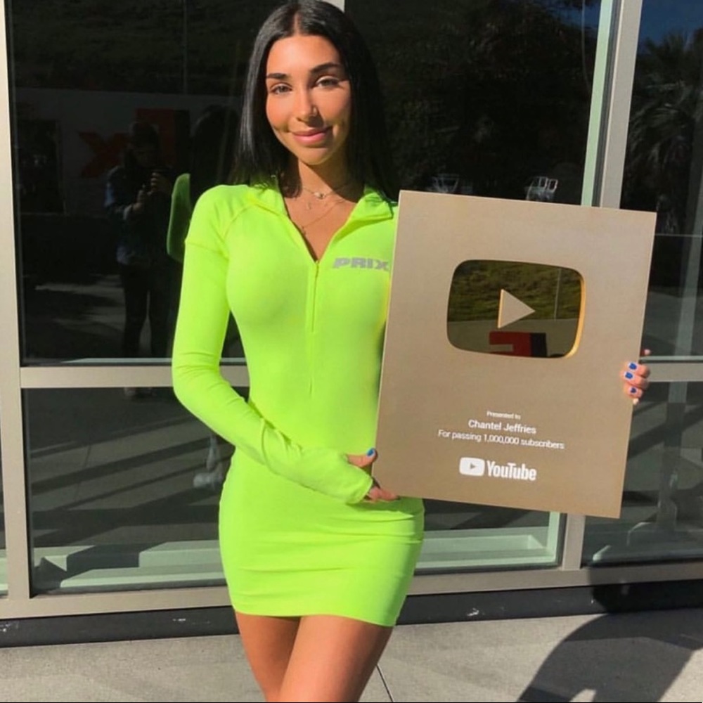 PRIX Neon Green Dress